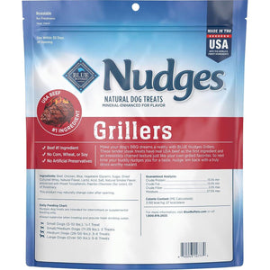 Blue Buffalo Nudges Grillers Steak Flavor Natural Dog Treats with USA Beef 36 oz Bag