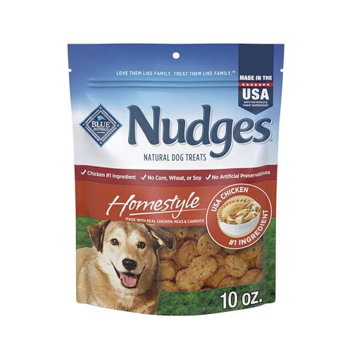 Blue Buffalo Nudges Homestyle Dog Treats Real Chicken Made in USA Soft Natural Treats 10 oz Bag