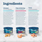 Blue Buffalo Tastefuls Wet Cat Food Variety Pack 24 Count 5.5 oz Flaked Tuna Chicken Fish and Shrimp Cans Natural Ingredients
