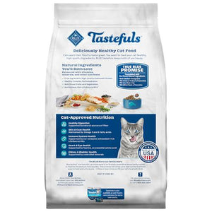 Blue Buffalo Tastefuls Adult Indoor Cat Food, 3 lb Bag, Chicken & Brown Rice, Natural Ingredients, USA-Made