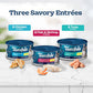 Blue Buffalo Tastefuls Flaked Wet Cat Food Variety Pack, 3 oz Cans x 24, Tuna, Chicken, Fish & Shrimp in Gravy