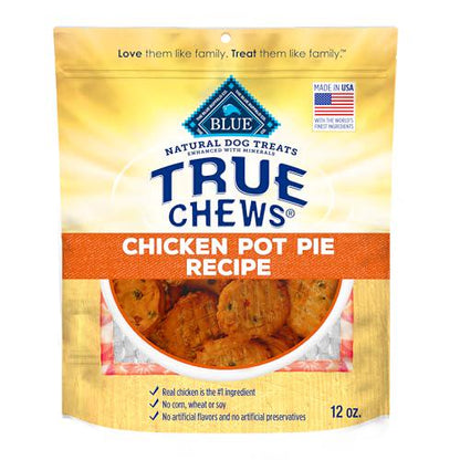 Blue Buffalo True Chews Dog Treats, Chicken Pot Pie Flavor, Made in USA, Natural Ingredients
