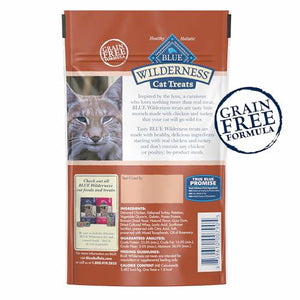 Blue Buffalo Wilderness Soft Cat Treats 2oz, Chicken & Turkey Recipe, Protein-Rich Grain-Free Training Snacks