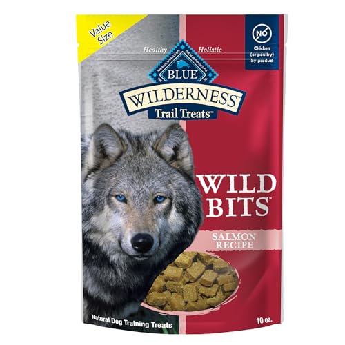 Blue Buffalo Wilderness Wild Bits Salmon Recipe 10 oz Grain Free Training Dog Treats High Protein
