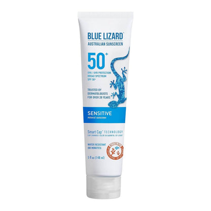 Blue Lizard SPF 50+ Sensitive Mineral Sunscreen