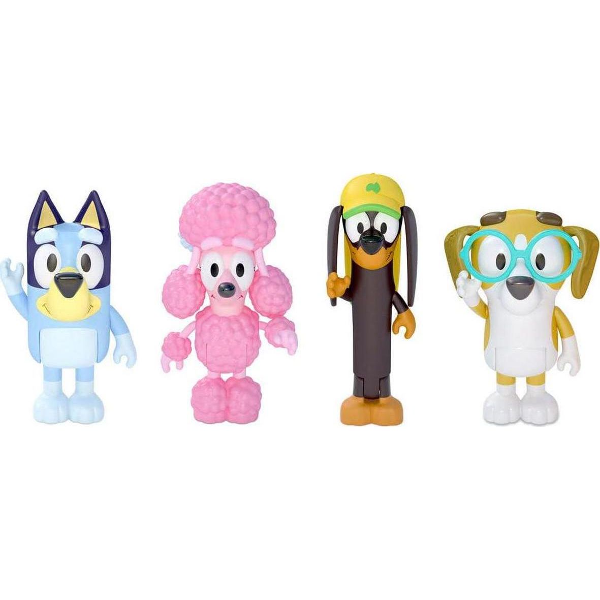 Bluey Figure 4 Pack - Friends Pack, Multicolor (13014),