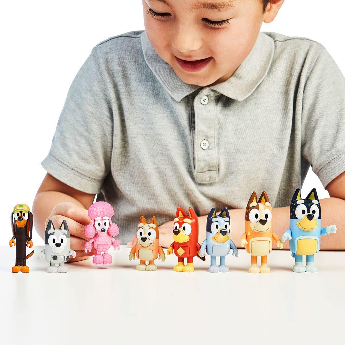 Bluey Figure 4 Pack - Friends Pack, Multicolor (13014),