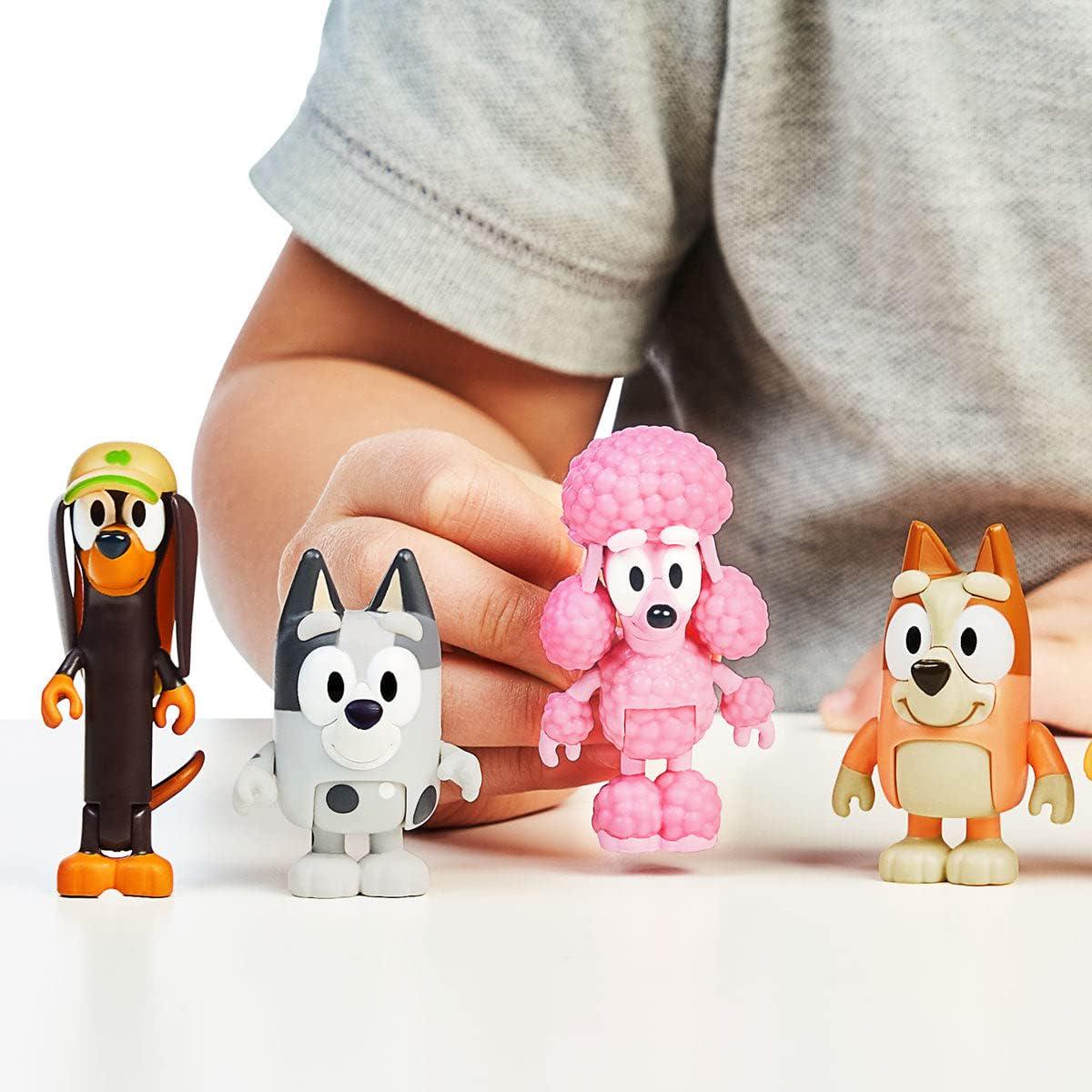 Bluey Figure 4 Pack - Friends Pack, Multicolor (13014),