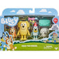 Bluey Figure 4-Pack, Pass The Parcel 2.5-3 Inch, Bingo, Lucky's Dad And Lila Character Figures With Accessories,