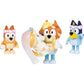 Bluey Figure 4-Pack Wedding Time, Re-Enact Uncle Rad And Frisky's Wedding Day And Bingo Flower Girl Figures,