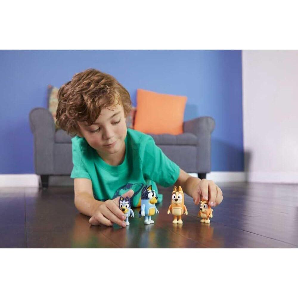Bluey Figure 4 Pack - Family Pack, Multicolor (13009),