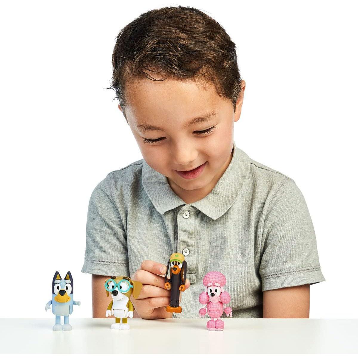 Bluey Figure 4 Pack - Friends Pack, Multicolor (13014),