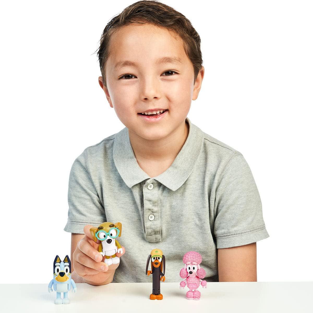 Bluey Figure 4 Pack - Friends Pack, Multicolor (13014),