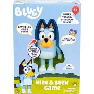 Bluey Hide and Seek Game Interactive Figure with Timer Talks and Giggles Kids Dance to Song When Found Age 3 Plus