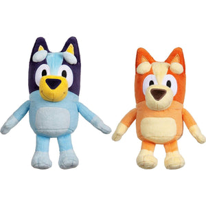 Bluey and Bingo Small Plush Bundle 2 Pack Soft Stuffed Toys for Toddlers Embroidered Faces Travel Size