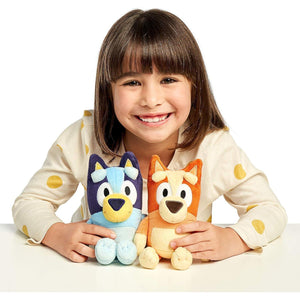 Bluey and Bingo Small Plush Bundle 2 Pack Soft Stuffed Toys for Toddlers Embroidered Faces Travel Size