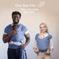 Boba Baby Wrap Carrier Newborn To Toddler - Stretchy Baby Wraps Carrier - Baby Sling - Hands-Free Baby Carrier Wrap - Baby Carrier Sling - Baby Carrier Newborn To Toddler 7-35 Lbs (Vintage Navy Blue),