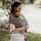 Boba Baby Wrap Carrier - Original Baby Carrier Wrap, Baby Sling For Newborns - Baby Wearing Essentials - Hands-Free Newborn Wrap Swaddle Holder, Newborn To Toddler Infant Baby Sling, 7-35 Lbs (Grey),