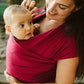 Boba Baby Wrap Carrier - Original Baby Carrier Wrap Sling For Newborns - Baby Wearing Essentials - Newborn Wrap Swaddle Holder, Newborn To Toddler Infant Sling (Sangria),