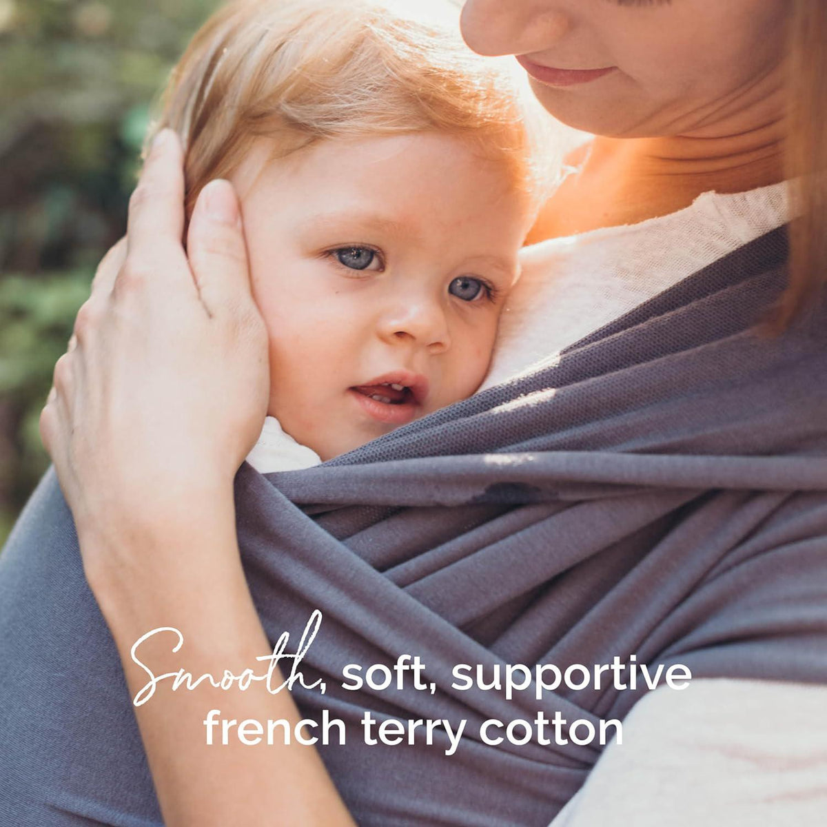 Boba Baby Wrap Carrier - Original Baby Carrier Wrap Sling For Newborns - Baby Wearing Essentials - Newborn Wrap Swaddle Holder, Newborn To Toddler Infant Sling (Organic Dark Grey),
