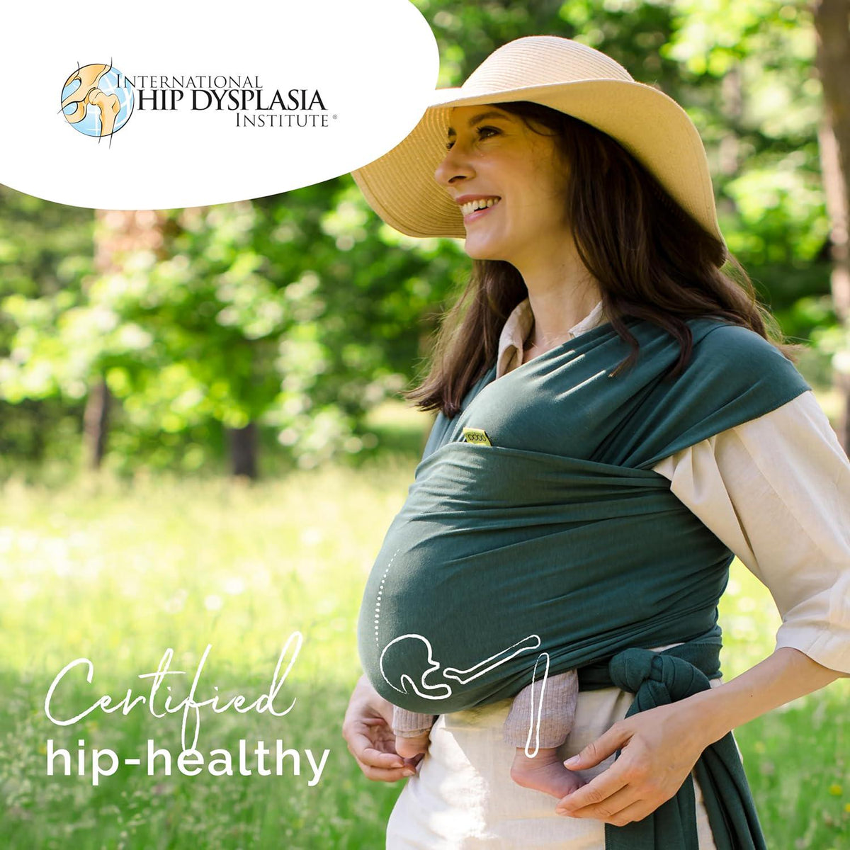 Boba Baby Wrap Carrier Newborn To Toddler - Stretchy Baby Wraps Carrier Hands-Free Baby Carrier Wrap, Carrier Sling, Baby Carrier Newborn To Toddler 7-35lbs (Organic Serenity Rainforest),