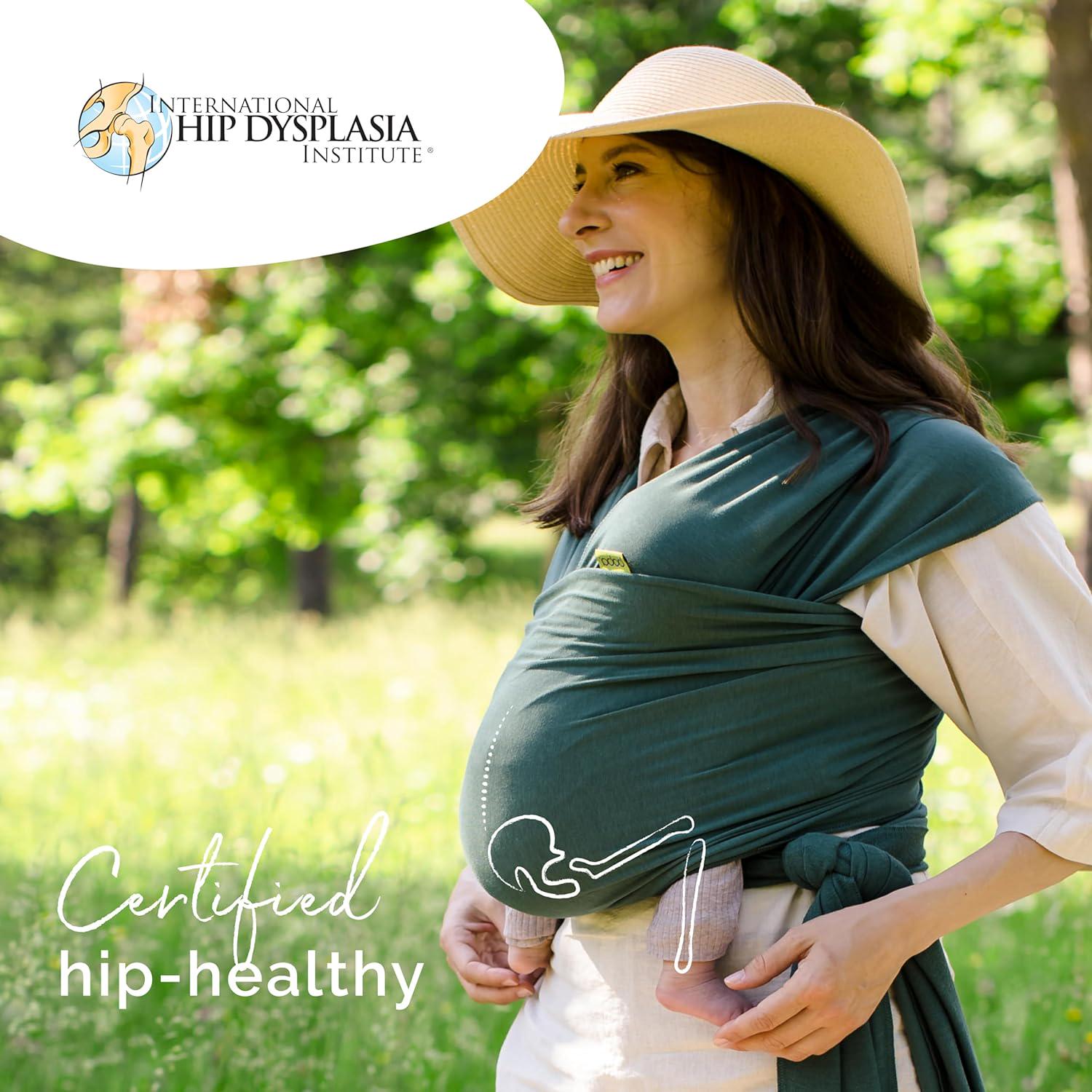 Boba Baby Wrap Carrier Newborn To Toddler - Stretchy Baby Wraps Carrier Hands-Free Baby Carrier Wrap, Carrier Sling, Baby Carrier Newborn To Toddler 7-35lbs (Organic Serenity Rainforest),