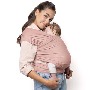 Boba Baby Wrap Carrier - Original Baby Carrier Wrap Sling For Newborns - Baby Wearing Essentials - Newborn Wrap Swaddle Holder, Newborn To Toddler Infant Sling (Serenity Bloom),