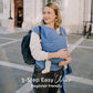 Boba Baby Wrap Carrier Newborn To Toddler - Stretchy Baby Wraps Carrier - Baby Sling - Hands-Free Baby Carrier Wrap - Baby Carrier Sling - Baby Carrier Newborn To Toddler 7-35 Lbs (Vintage Navy Blue),