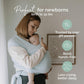Boba Baby Wrap Carrier - Original Baby Carrier Wrap Sling For Newborns - Baby Wearing Essentials - Newborn Wrap Swaddle Holder, Newborn To Toddler Infant Sling (Serenity Light Blue),