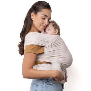 Boba Baby Wrap Carrier - Original Baby Carrier Wrap Sling For Newborns - Baby Wearing Essentials - Newborn Wrap Swaddle Holder, Newborn To Toddler Infant Sling (Serenity Organic Stone),