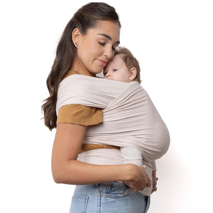 Boba Baby Wrap Carrier - Original Baby Carrier Wrap Sling For Newborns - Baby Wearing Essentials - Newborn Wrap Swaddle Holder, Newborn To Toddler Infant Sling (Serenity Organic Stone),