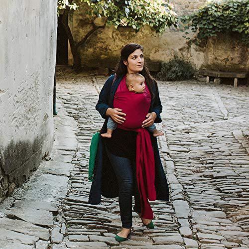 Boba Baby Wrap Carrier - Original Baby Carrier Wrap Sling For Newborns - Baby Wearing Essentials - Newborn Wrap Swaddle Holder, Newborn To Toddler Infant Sling (Sangria),