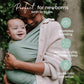 Boba Baby Wrap Carrier - Original Baby Carrier Wrap, Baby Sling For Newborns - Baby Wearing Essentials - Newborn Wrap Swaddle Holder, Newborn To Toddler Infant Baby Sling, 7-35 Lbs (Sage Green),
