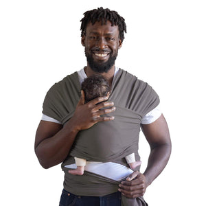 Boba Baby Wrap Carrier - Original Baby Carrier Wrap Sling For Newborns - Baby Wearing Essentials - Newborn Wrap Swaddle Holder, Newborn To Toddler Infant Sling (Organic Dark Grey),