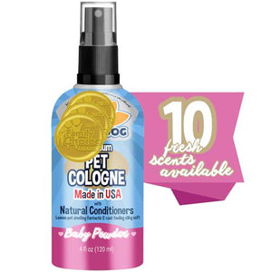 Bodhi Dog Baby Powder Scent Dog Cologne 4 oz Deodorizing Spray with Conditioner Made in USA