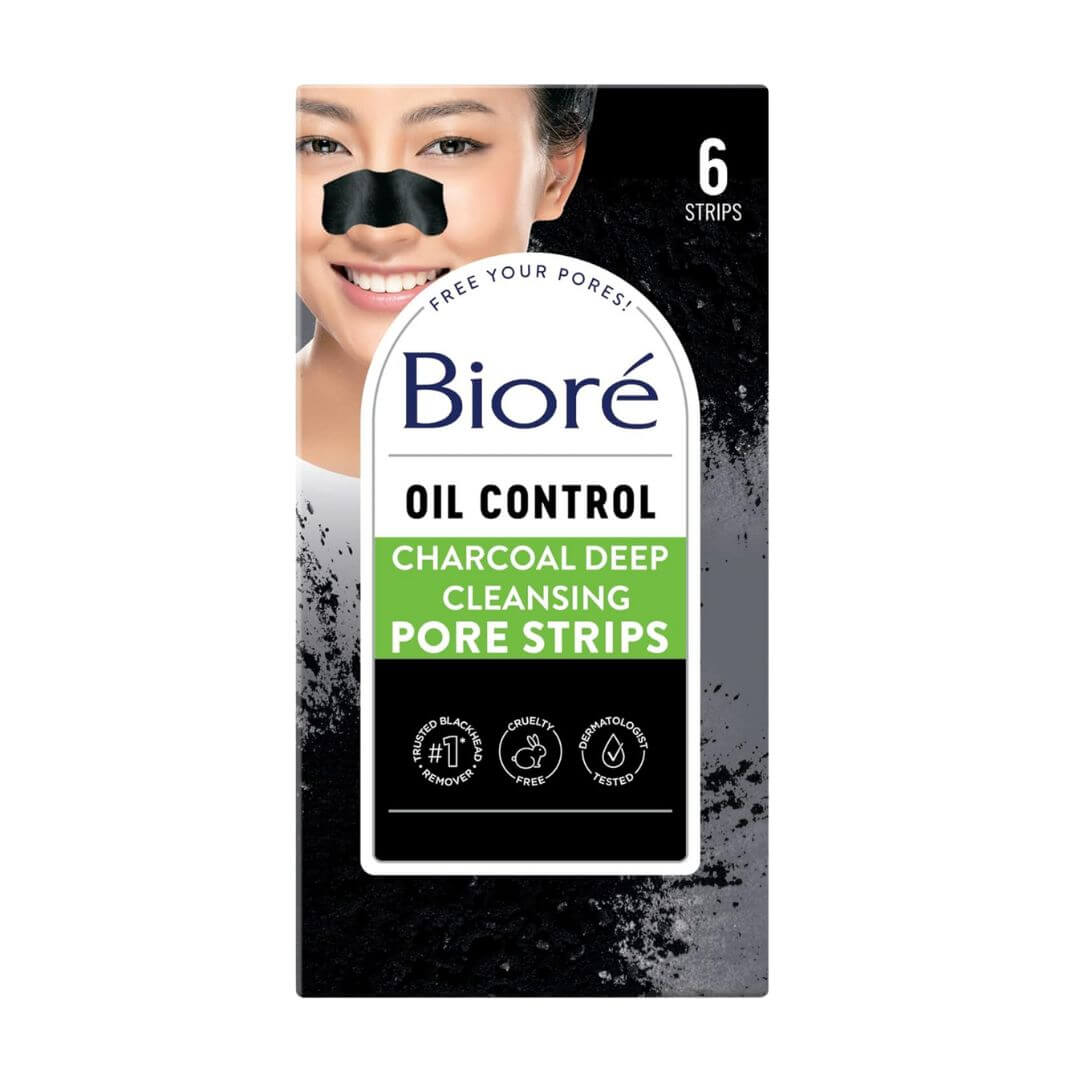 Biore Oil Control Charcoal Deep Cleansing Nose Pore Strips,019100207431