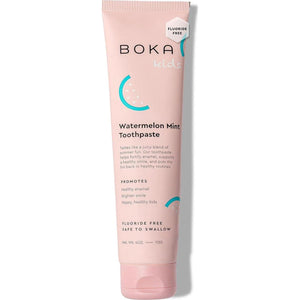 Boka Fluoride-Free Toothpaste, Nano Hydroxyapatite for Tooth Remineralization, Watermelon Mint Flavor, 4oz, 1 Pack