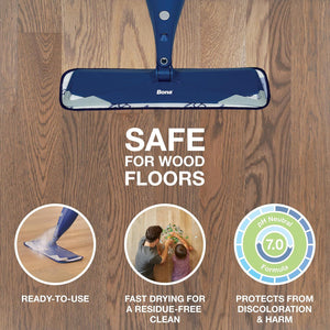 Bona Hardwood Floor Cleaner Refill, 128oz, Unscented, For Bona Spray Mops & Bottles, Residue-Free Floor Cleaning Solution