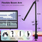 Boom Arm With RGB Light - Mic Arm For HyperX QuadCast, Blue Yeti, Shure SM7B, Rode And Most Gaming Mic, Height Adjustable Mic Boom Arm Microphone Arm, Desk Mic Stand For Most USB Microphone By SUNMON,