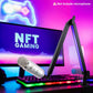 Boom Arm With RGB Light - Mic Arm For HyperX QuadCast, Blue Yeti, Shure SM7B, Rode And Most Gaming Mic, Height Adjustable Mic Boom Arm Microphone Arm, Desk Mic Stand For Most USB Microphone By SUNMON,