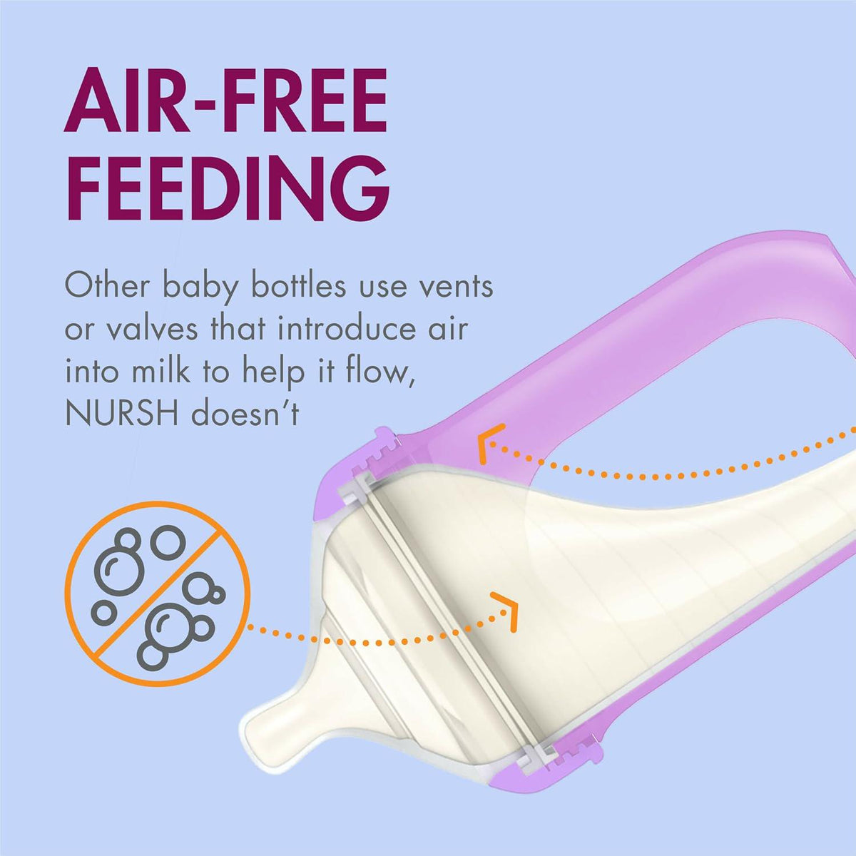 Boon Nursh Reusable Silicone Pouch Baby Bottles - Medium Flow Nipple - Silicone Baby Bottle Pouch And Nipple - Baby Feeding Essentials - Metallic - 3-6 Months - 3 Count - 8 Ounce,