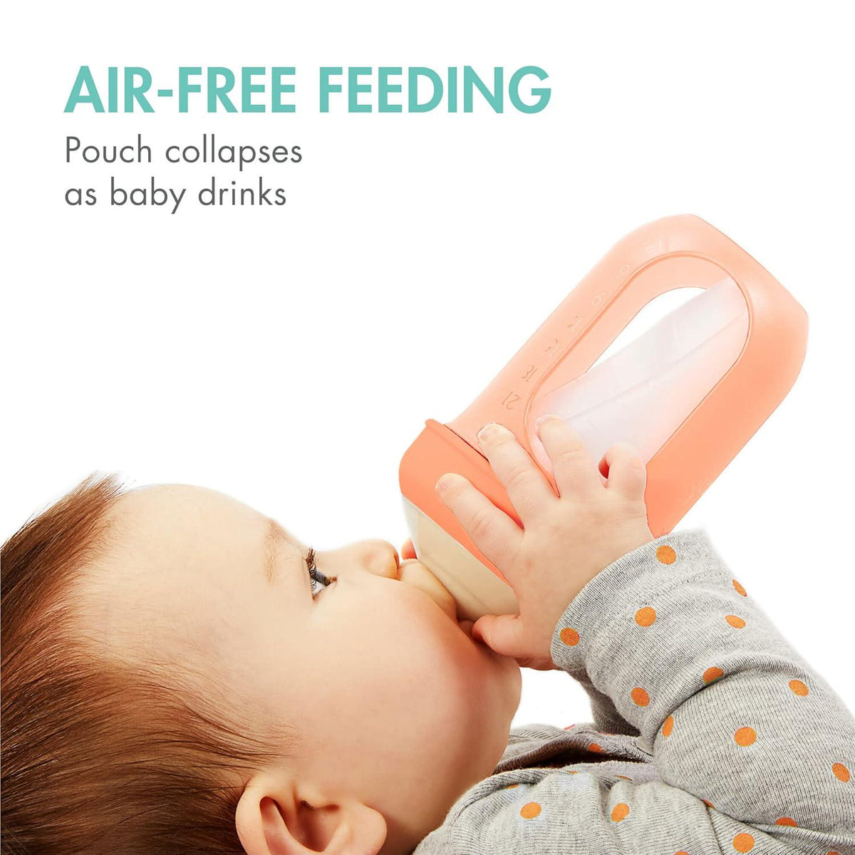 Boon Nursh Reusable Silicone Pouch Baby Bottles - Slow Flow Nipple - Silicone Baby Bottle Pouch And Nipple - Baby Feeding Essentials - Mint - 0-3 Months - 3 Count - 4 Ounce,