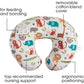 Boppy Nursing Pillow Original Support, Neutral Jungle Colors, Ergonomic Nursing Essentials For Bottle And Breastfeeding, Firm Fiber Fill, With Removable Nursing Pillow Cover, Machine Washable,769662915311