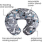 Boppy Nursing Pillow Original Support, Gray Dinosaurs, Ergonomic Nursing Essentials For Bottle And Breastfeeding, Firm Fiber Fill, With Removable Nursing Pillow Cover, Machine Washable,769662032346