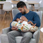 Boppy Nursing Pillow Original Support, Neutral Jungle Colors, Ergonomic Nursing Essentials For Bottle And Breastfeeding, Firm Fiber Fill, With Removable Nursing Pillow Cover, Machine Washable,769662915311