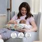 Boppy Nursing Pillow Original Support, Neutral Jungle Colors, Ergonomic Nursing Essentials For Bottle And Breastfeeding, Firm Fiber Fill, With Removable Nursing Pillow Cover, Machine Washable,769662915311