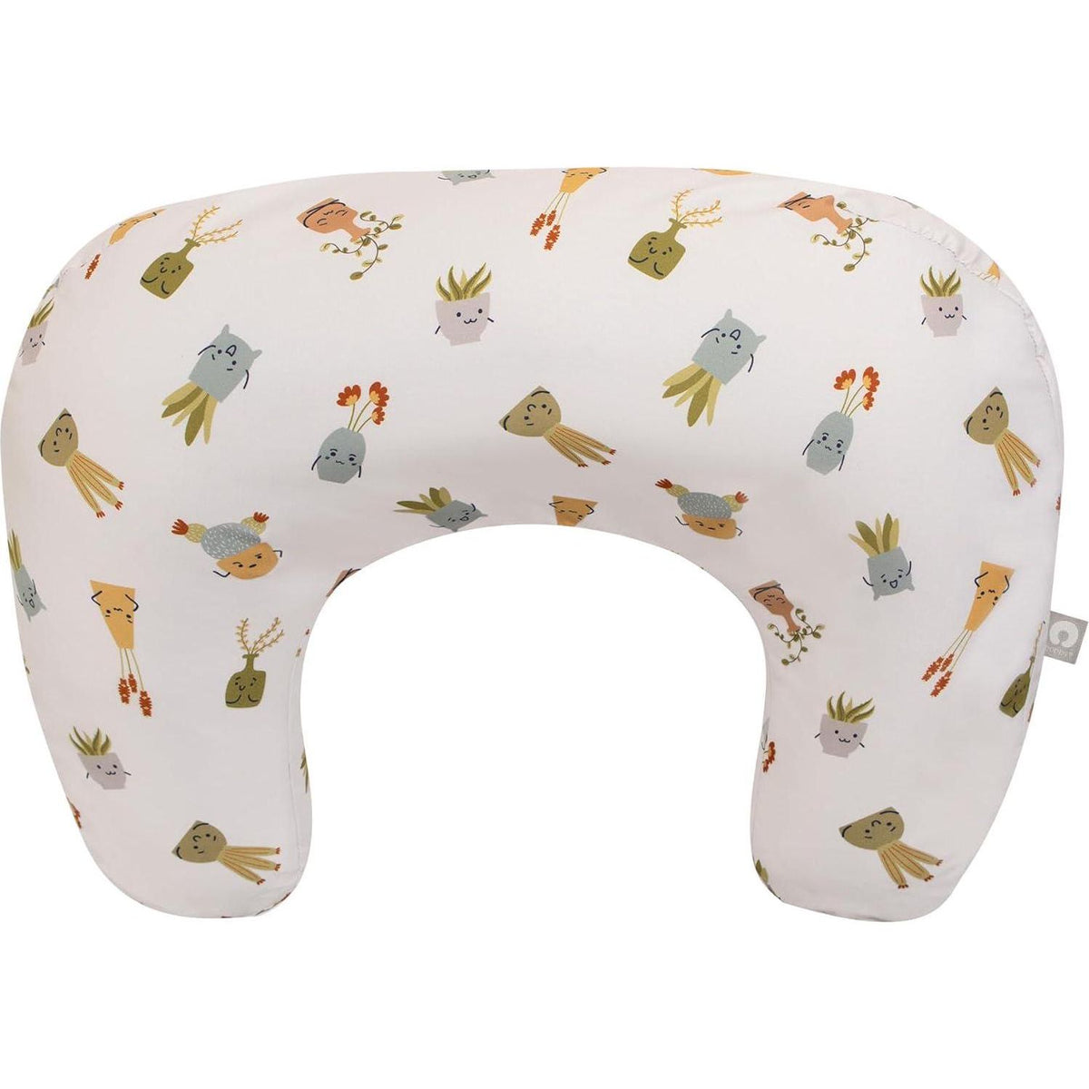 Boppy Nursing Pillow Tan Happy Houseplants Larger, Firmer, More Supportive Pillow For Breastfeeding And Bottle Feeding Firmer Fill, Higher Lift, Larger Area Than Original Nursing Pillow,769662035460