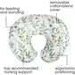 Boppy Nursing Pillow Original Support, Green Foliage, Ergonomic Nursing Essentials For Bottle And Breastfeeding, Firm Fiber Fill, With Removable Nursing Pillow Cover, Machine Washable,769662033138
