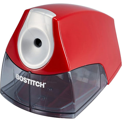 Bostitch Office Personal Electric Pencil Sharpener, Powerful Stall-Free Motor, High Capacity Shavings Tray, Red (EPS4-RED),