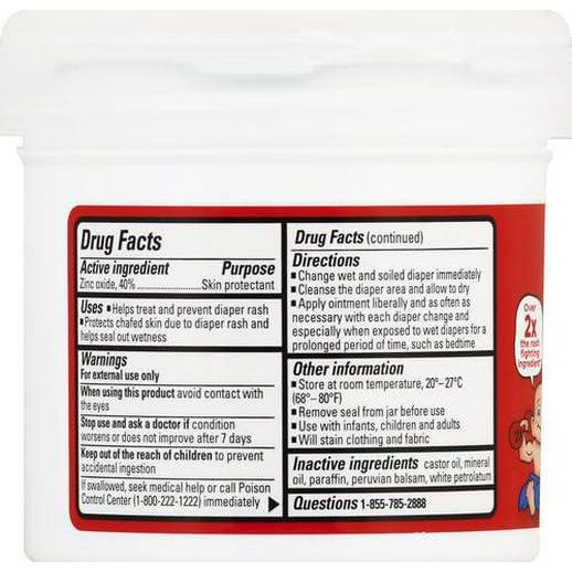 Boudreaux's Butt Paste Maximum Strength Diaper Rash Cream, Ointment For Baby, 14 Oz Flip-Top Jar,